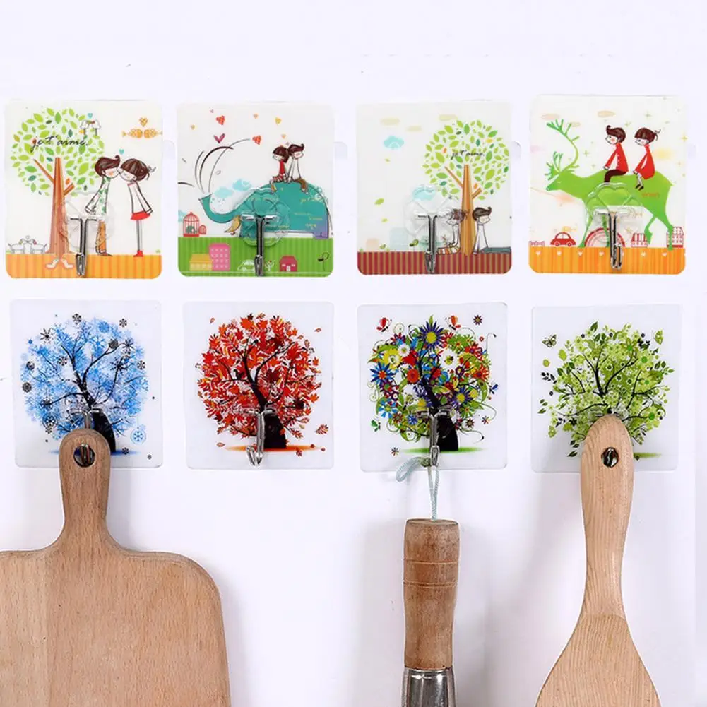 

10Pcs Waterproof Transparent Adhesive Hanging Hook for Kitchen Bathroom Clearance