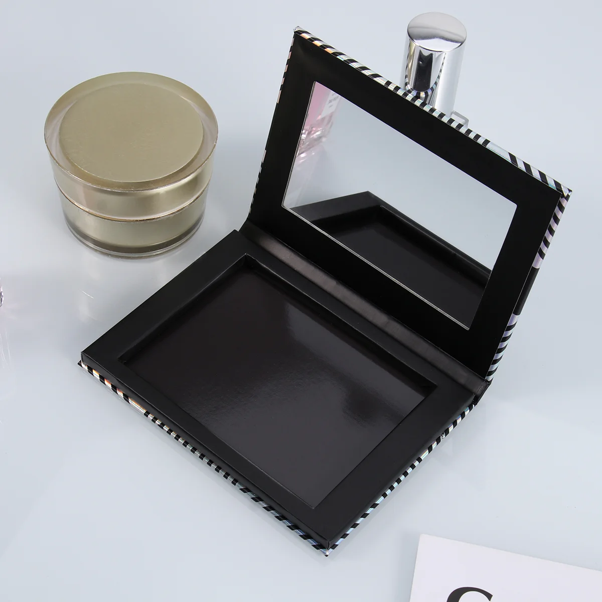 

Empty Eyeshadow Makeup Lipstick Refillable Square Pans Containermirror Diy Pallet Storage Box Magnetic