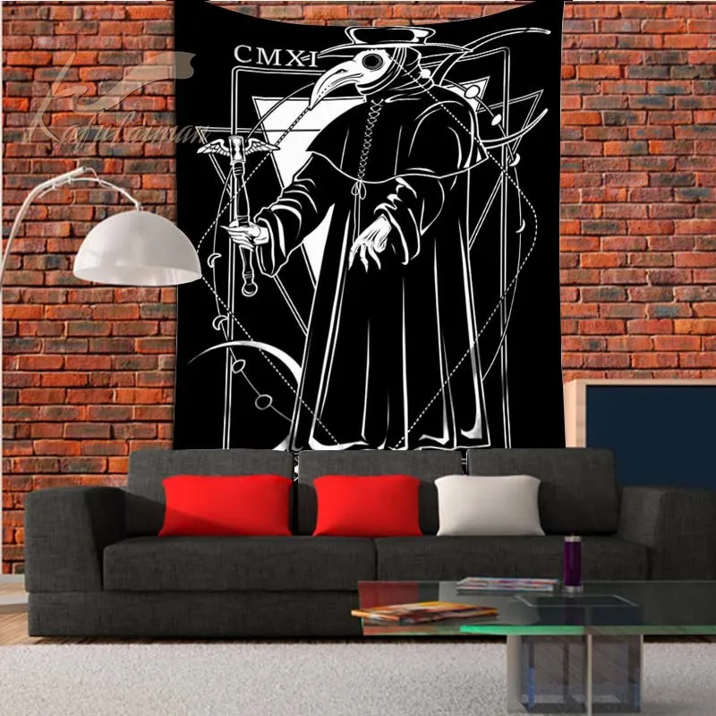 Гобелен сатана коза сатаниновый стиль комнатный Темный Настенный декор для