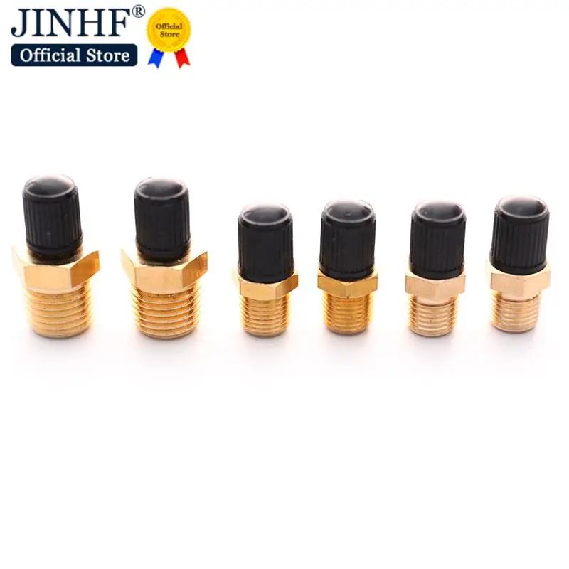 

2pcs/pack M10/1/8''/1/4'' NPT MPT Brass Air Compressor Tank Fill Valve Double Head Standard Valve Core Auto Car Tire Valves