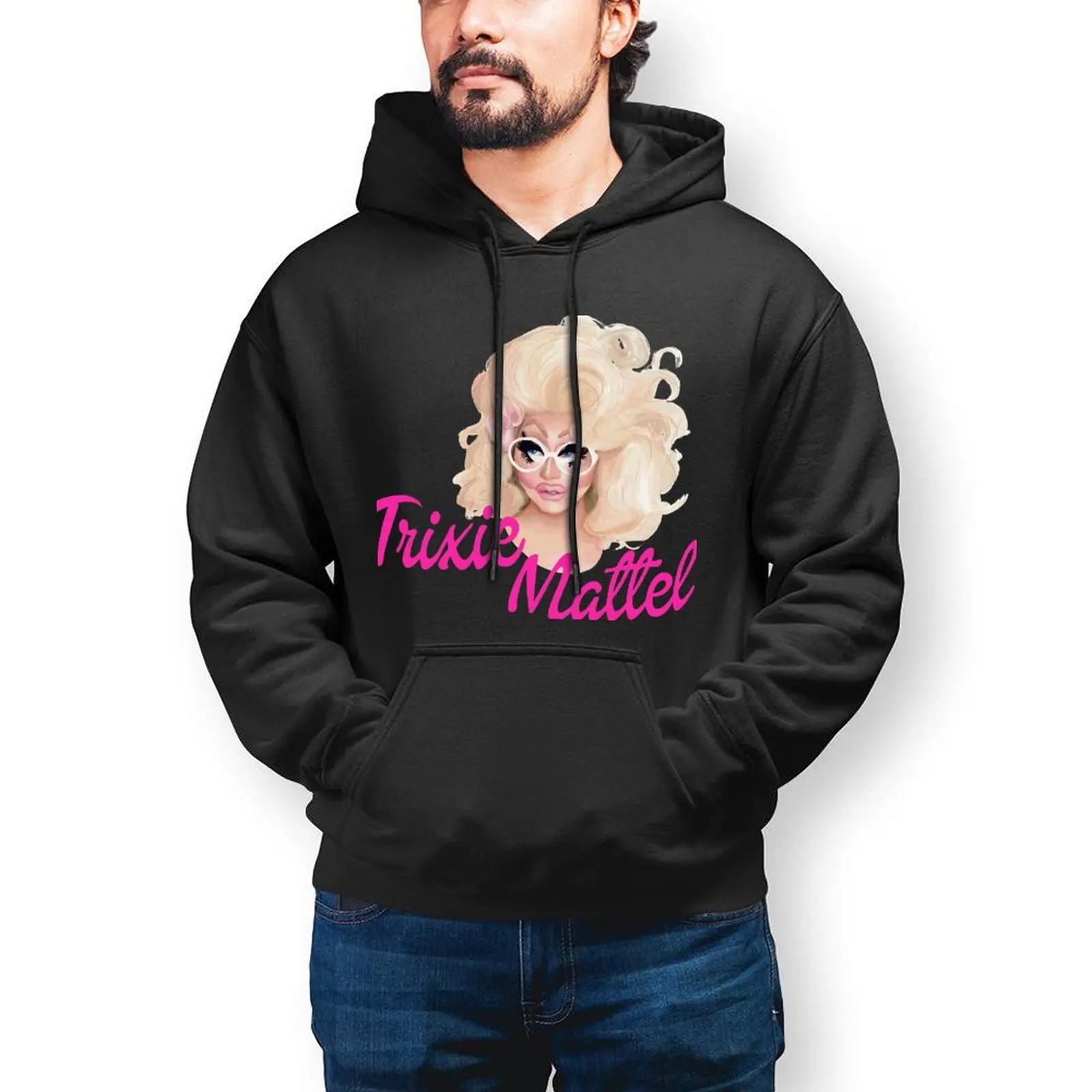 

Мужская Повседневная Толстовка Drag Race, элегантная Толстовка Trixie, осенняя Свободная кофта с графическим принтом, Одежда большого размера