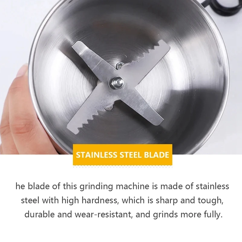 Бытовая электрическая мельница для зерен сухая портативная взбивалка кофейных