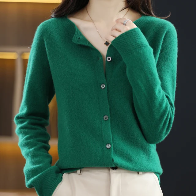 Round Neck Long Sleeve Sweater Women's 