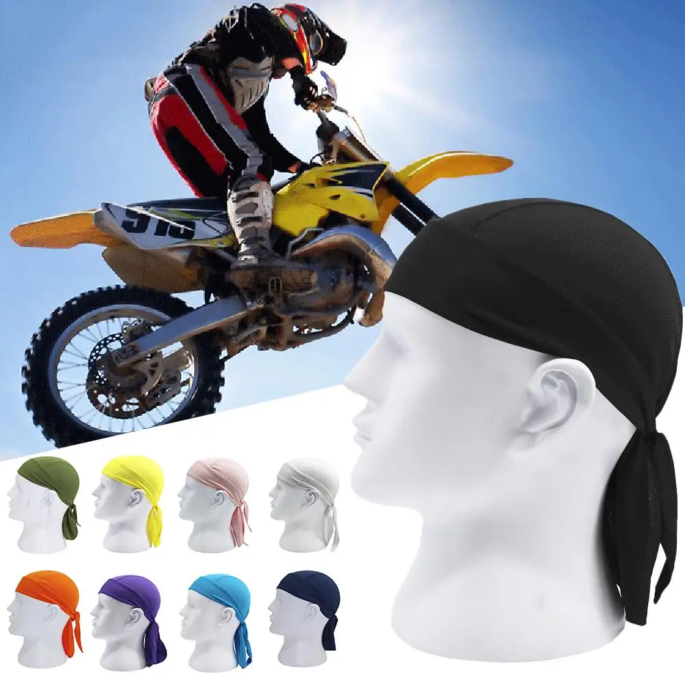 

Outdoor riding quick-drying sports headband moisture wicking breathable sunscreen hood pirate scarf small cap