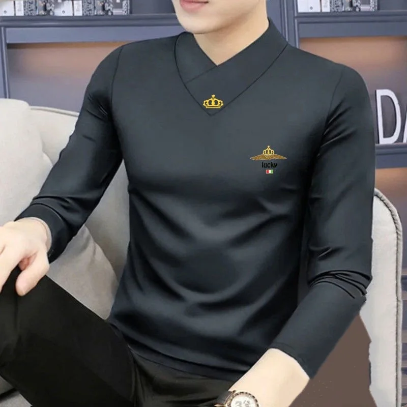 Genuine Goods Модальная новая рубашка с длинными рукавами мужская осенне-зимняя