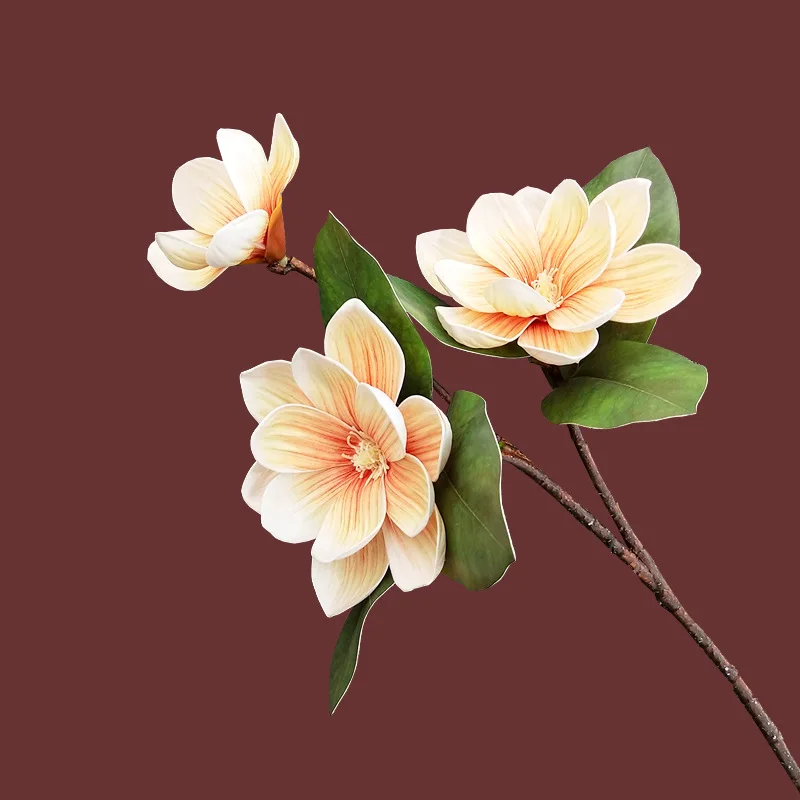 Искусственный цветок 72 см высокое качество имитация 3 головок EVA с листьями