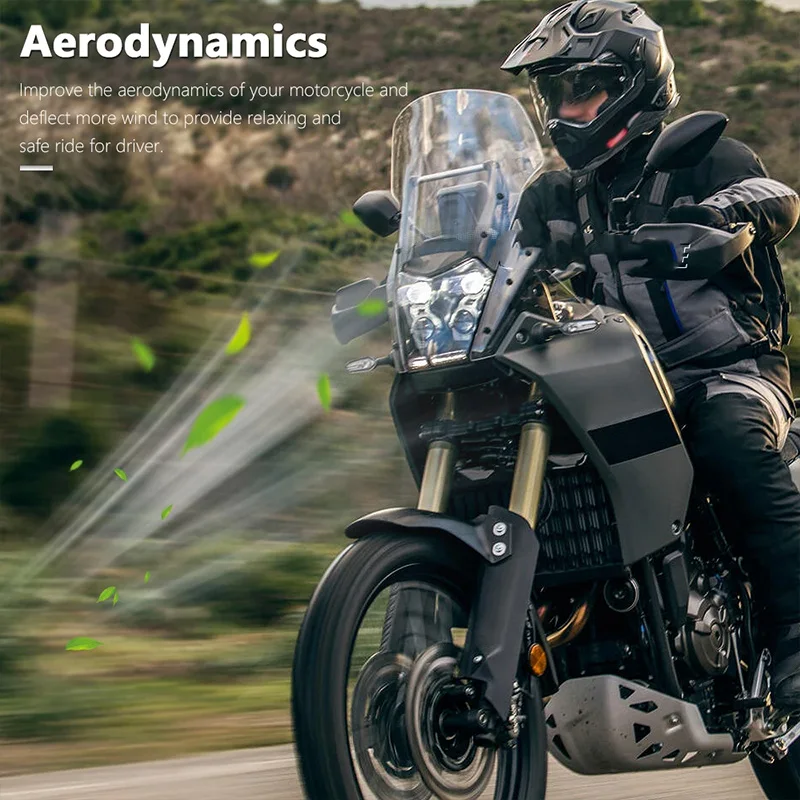 Для Yamaha Tenere 700 TENERE tenere 2021 2022 2023 2024 черное/дымчатое/прозрачное лобовое стекло для