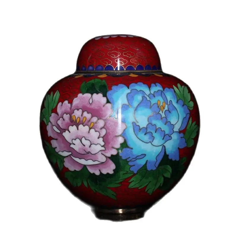 

Коллекция перегородчатой искусственной кожи, емкость для хранения из сельской местности, тибетская старая вещь