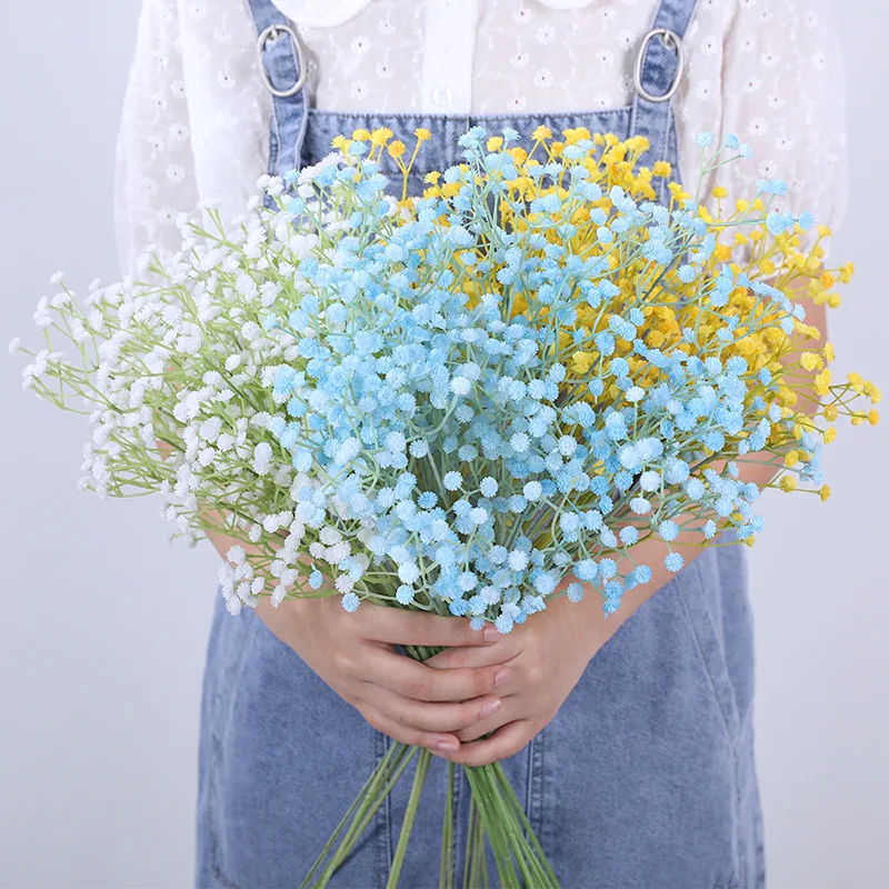 

65cm Babies Breath Artificial Flowers Plastic Gypsophila DIY Floral Bouquets Arrangement for Wedding Home Decoration