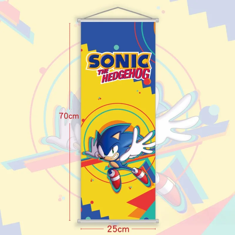 

Sonic Peripheral Cloth Painting Hanging Painting Two-dimensional Cartoon Anime Wall Painting Scroll Mural Decoration Poster