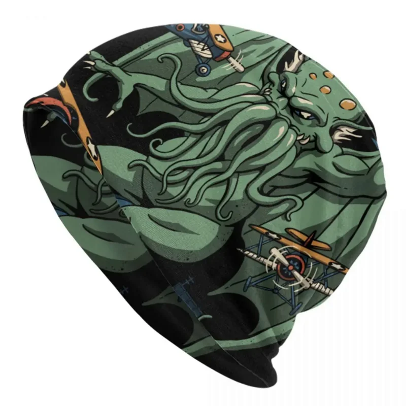 

Kaiju Cthulhu облегающая шапка унисекс зимняя теплая шапочка женская вязаная шапка Открытый монстр Lovecraft Skullies облегающие шапки