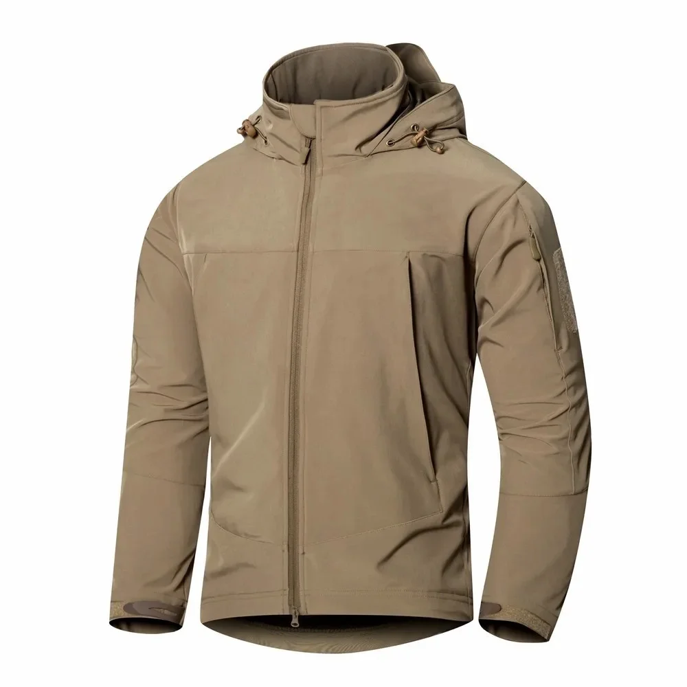 Тактическая флисовая куртка с мягкой оболочкой для мужчин Модернизированная