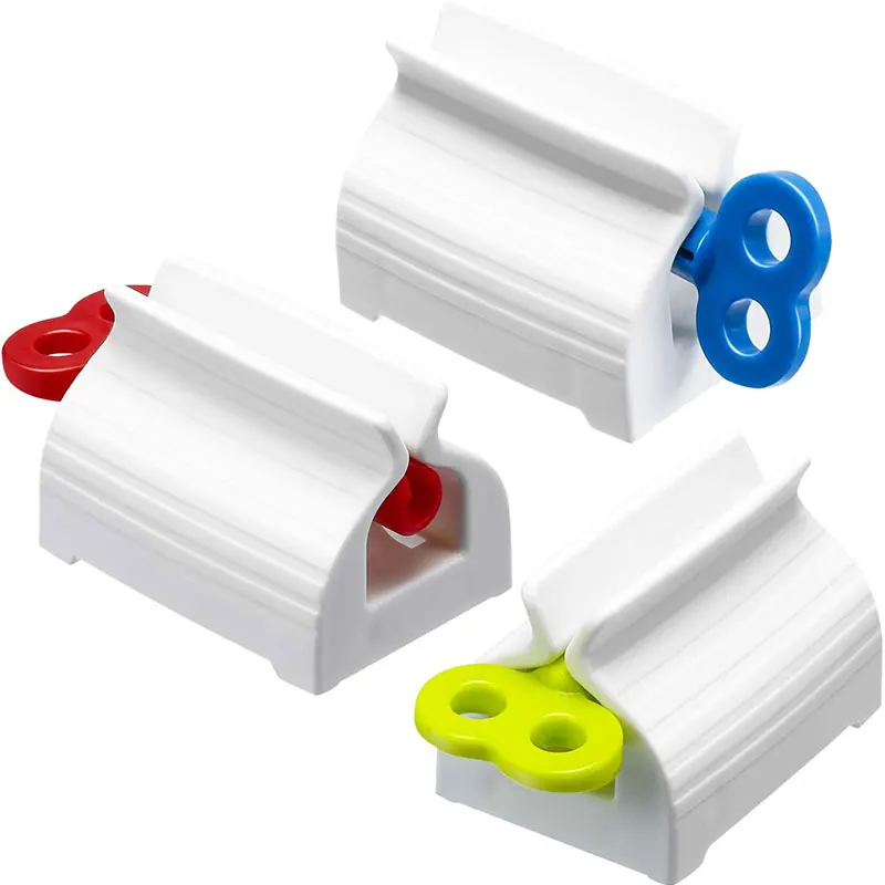 

Rolling Tube Toothpaste Squeezer Toothpaste Seat Holder Stand Rotate Toothpaste Dispenser for Bathroom 3 Color