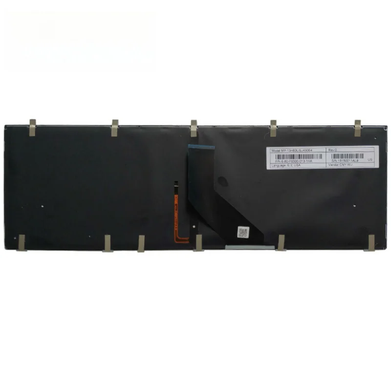 Фото Новая клавиатура для Clevo W370 W370ST W370ET W370SS W370SK W370STQ US с подсветкой и рамкой №3