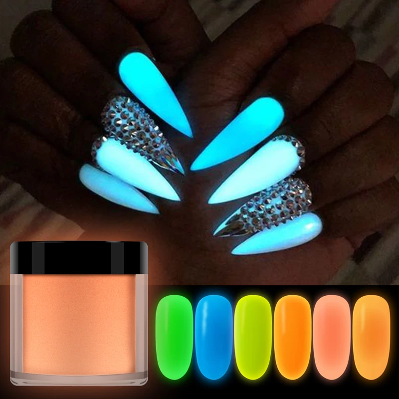 

60ML Extra Fine Holographic Glitter Powder Set Nail Charm Red Green Blue Neon Dust Pigment UV Nail Art Decoration Accessories
