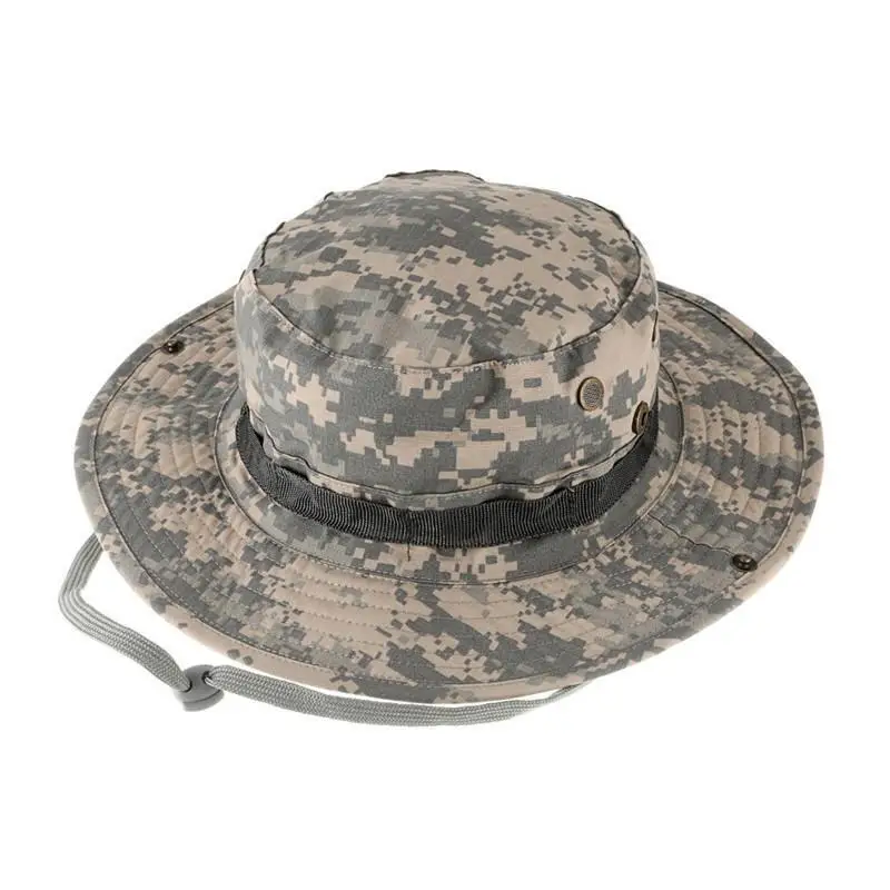 Camouflage Military Boonie Hat Tactical Ripstop Combat Caps Wide Brim Bucket Hat enlarge