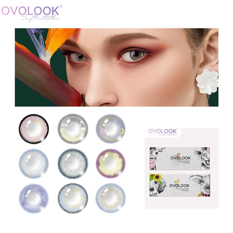 

fast ship 2pcs Colored Lenses Contact Lenses Daily Use Lenses for Vision Diopter Correction With Degree 0 to -10