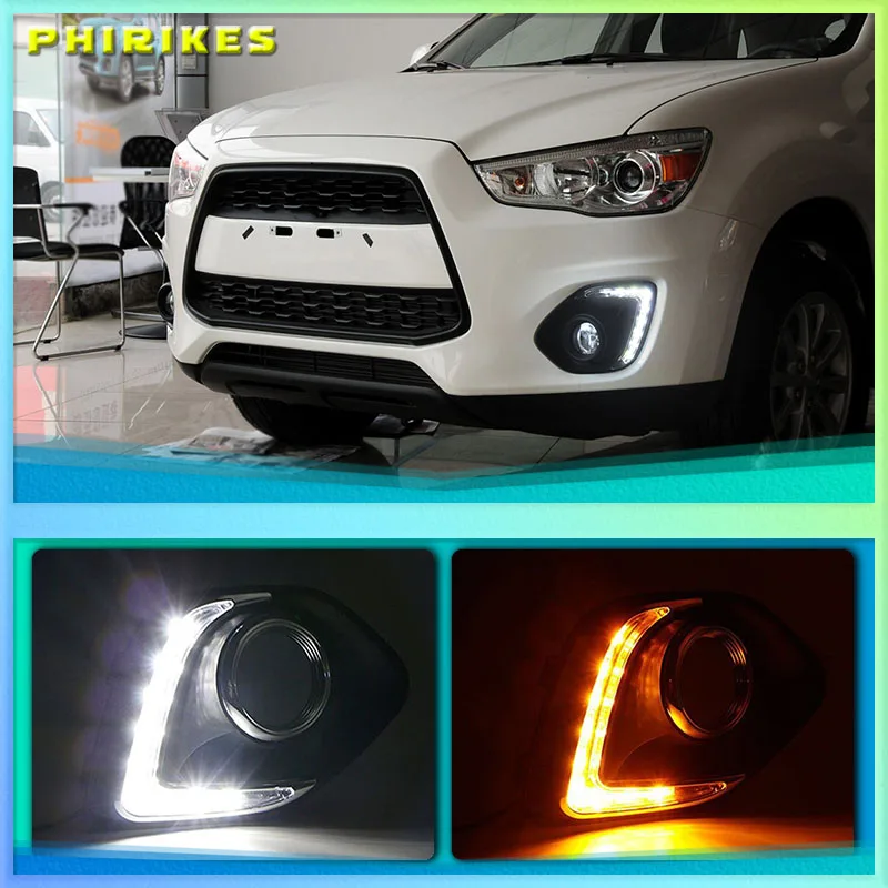 

Ru Stock for Mitsubishi RVR ASX Outlander Sport 2013-2015 LED DRL Running Lights Daytime Daylight 12v lamp car-Styling light