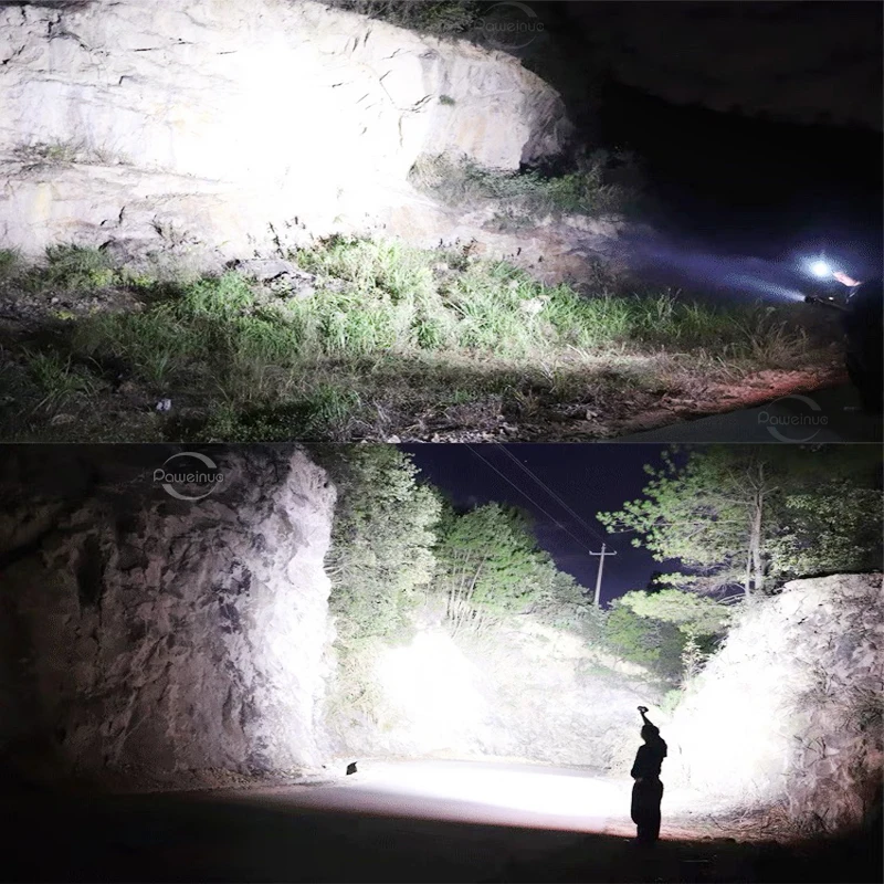 Светодиодный фонарик Super XHP360 36-ядерный перезаряжаемый фонарь белый лазерный