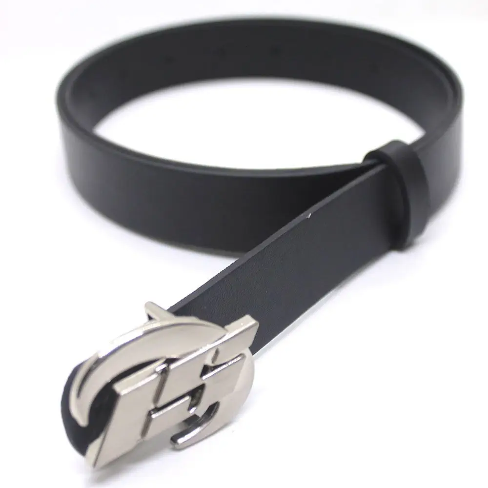 

High Quality Alloy Buckle Korean Style Dress For Men PU Waist Belt Waist Accessories Punk Moon Belt Leather Belt