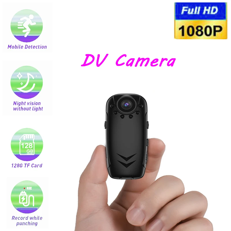 

Мини-камера DV HD 1080P K36 широкоугольная наружная камера видеорегистратор тело камера ночного видения Обнаружение движения циклическая запись...
