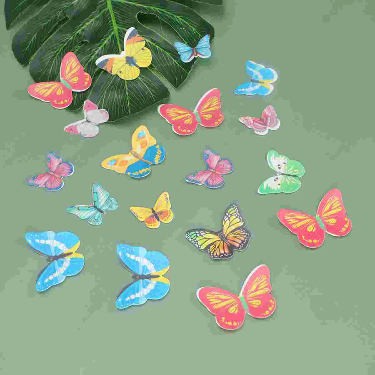 

120 Pcs Butterfly Cake Picks Wedding Cupcake Toppers Fruit Decor Decorations Edible Dessert