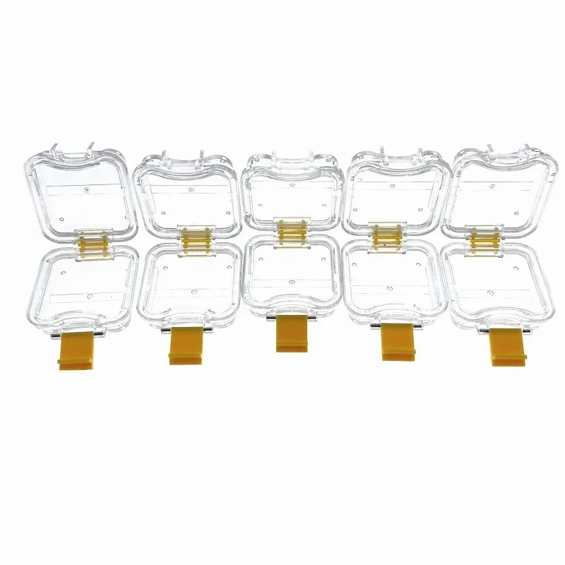 New 50pcs Plastic Membrane Tooth Box denture with Film High Quality Denture Storage |