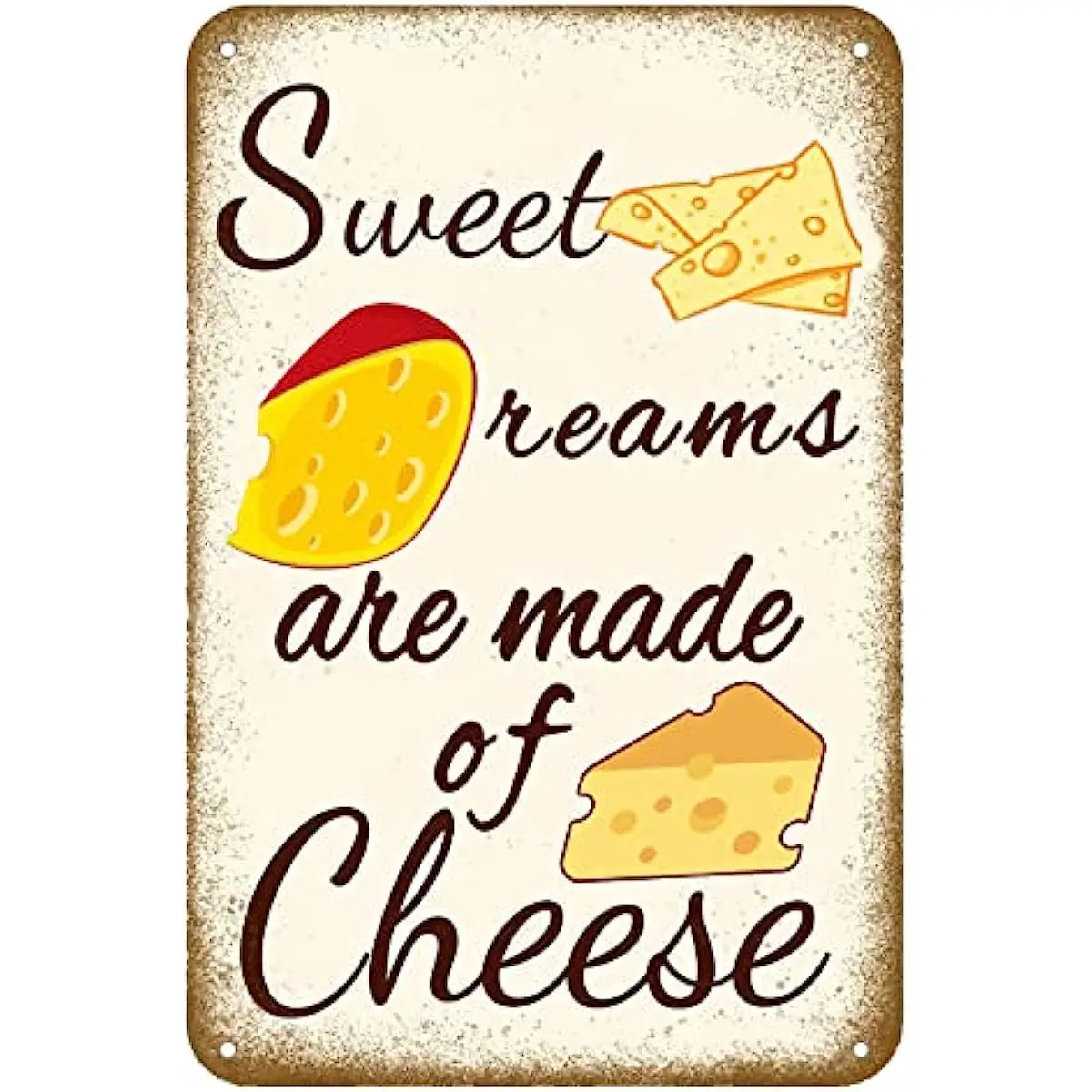 

Cheese Cheese Vintage Wall Decoration Coffee Bar Restaurant Kitchen Home Beer Decoration Crafts