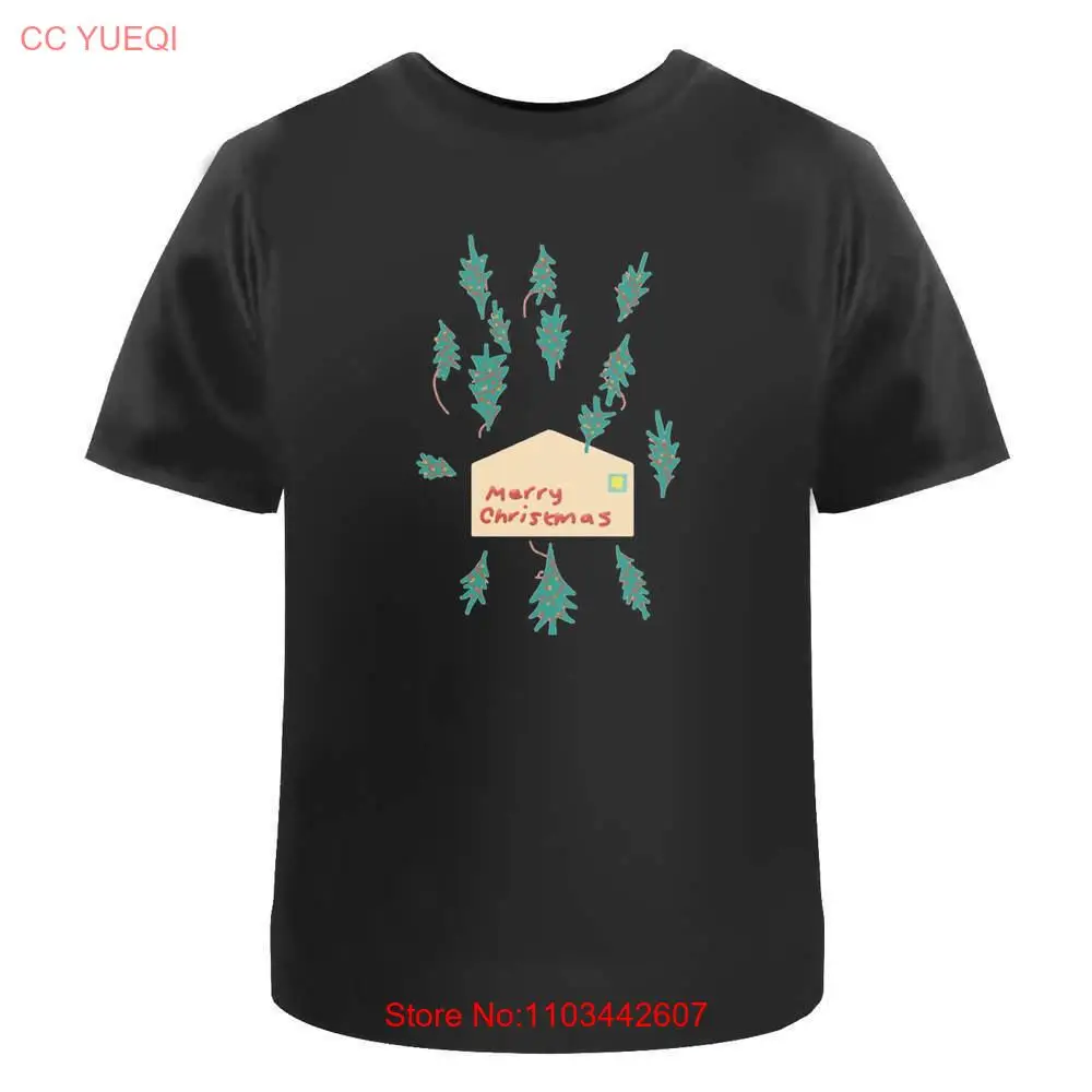 Мужские/женские хлопковые футболки с надписью Love At Christmas (TA048669)