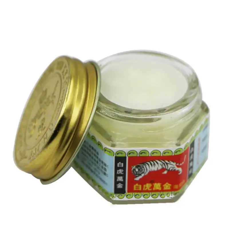 

White Tiger Balm Ointment For Headache Toothache Stomachache Dizziness Essential Balm Painkiller Muscle Relieving Tiger Balm