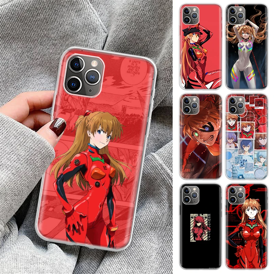 

Evangelion Asuka Langley Soryu Phone Case For Apple iPhone 11 13 12 Pro XS Max XR X 7 8 6 6S Plus Mini 5 5S SE Soft Back Shell C