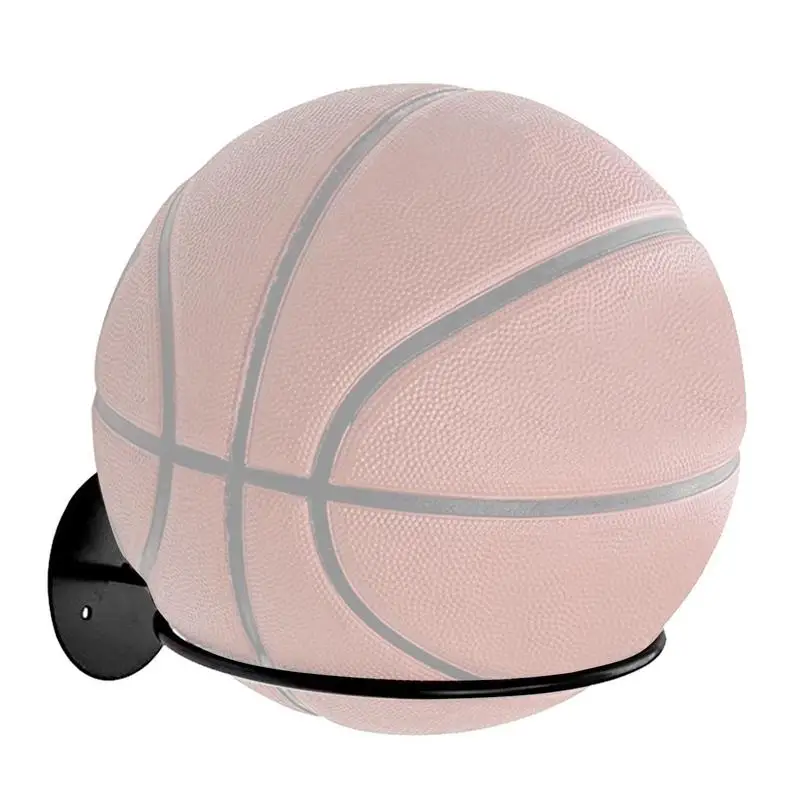 

Wall Mounted Basketball Storage Rack Iron Multi-purpose Football Display Shelf Ball Holder Space Saving Living Room Decor