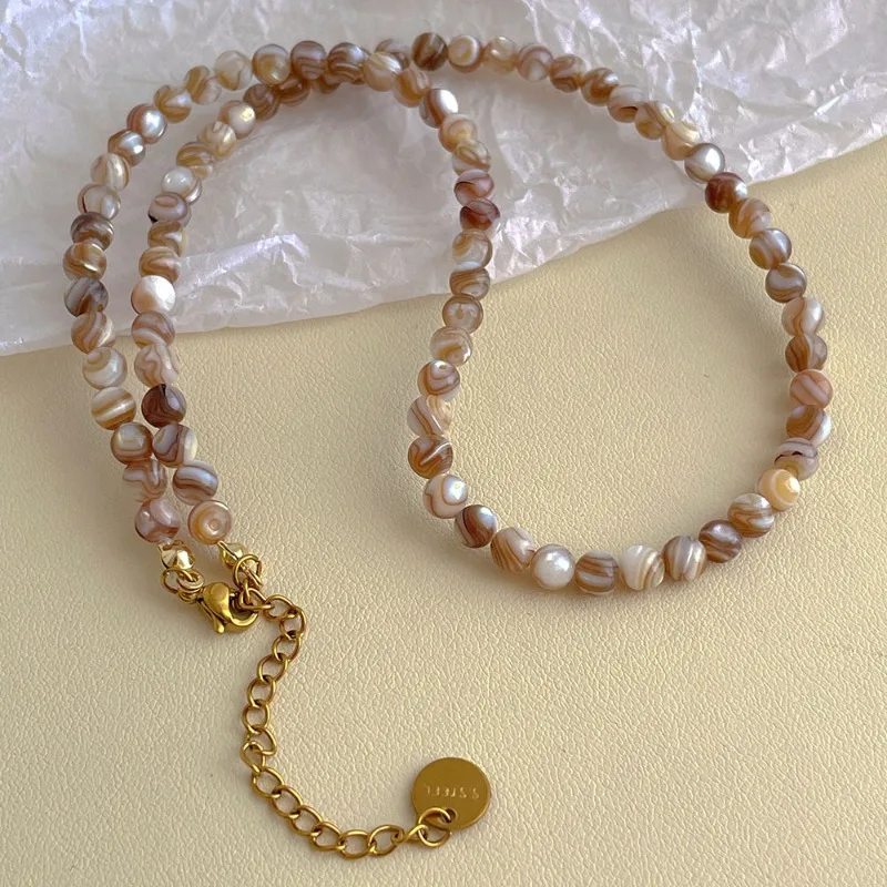 Ожерелья Draweye с бусинами для женщин на весну-лето корейские модные Элегантные