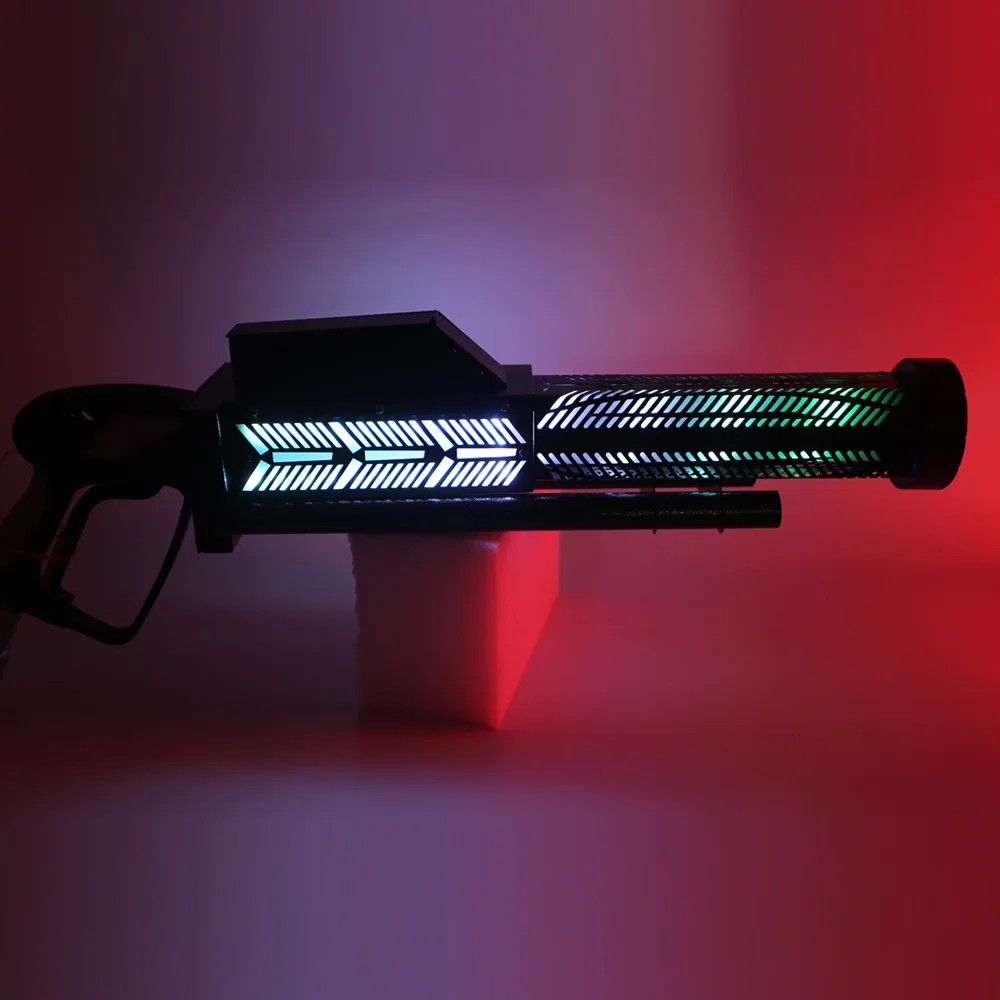 RGB Led Co2 Air Column Gun CO2 Ручной атмосферный пистолет Atmosphere Props Dry Ice Jet Bar Dj Fog Spray Cannon Machine