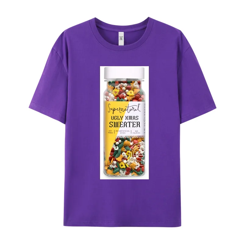 Normal Ug y Xmas Sweater Ho O Neck T-shirts Christmas Tops Tees Short Sleeve Gift Idea Discount Cotton Fabric Graphic Tshirts