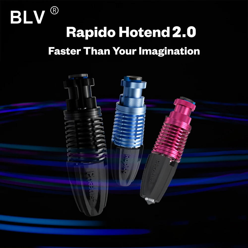 BLV®RAPIDO V2 RAPIDO HOTEND 2 высокая яркость 115 Вт для VORON DDE DDB экструдер Ender3 CR10 V3 MK3S