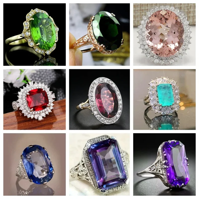 Новинка роскошное женское кольцо в стиле ретро аксессуары великолепные