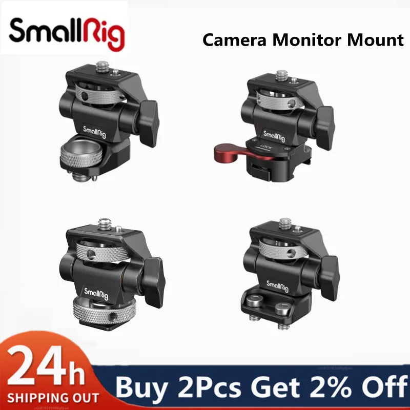

SmallRig DSLR Camera Adjustable Camera Monitor Holder Swivel and Tilt Adjustable Monitor Mount with ARRI-Style Mount 2903
