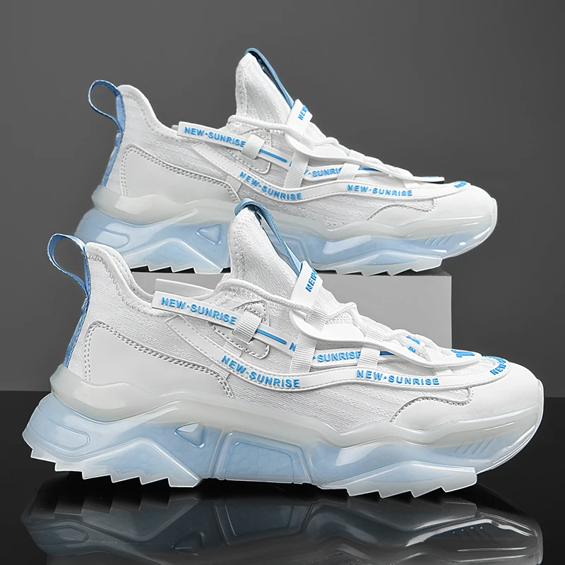 

Мужские повседневные кроссовки, дышащие легкие спортивные туфли на платформе, мужские кроссовки для тренировок, мужская обувь