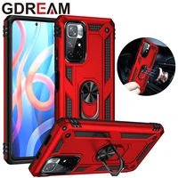shockproof armor phone case for redmi note 11 11s luxury anti fall bracket ring protective cover for redmi note 11t 11pro 5g