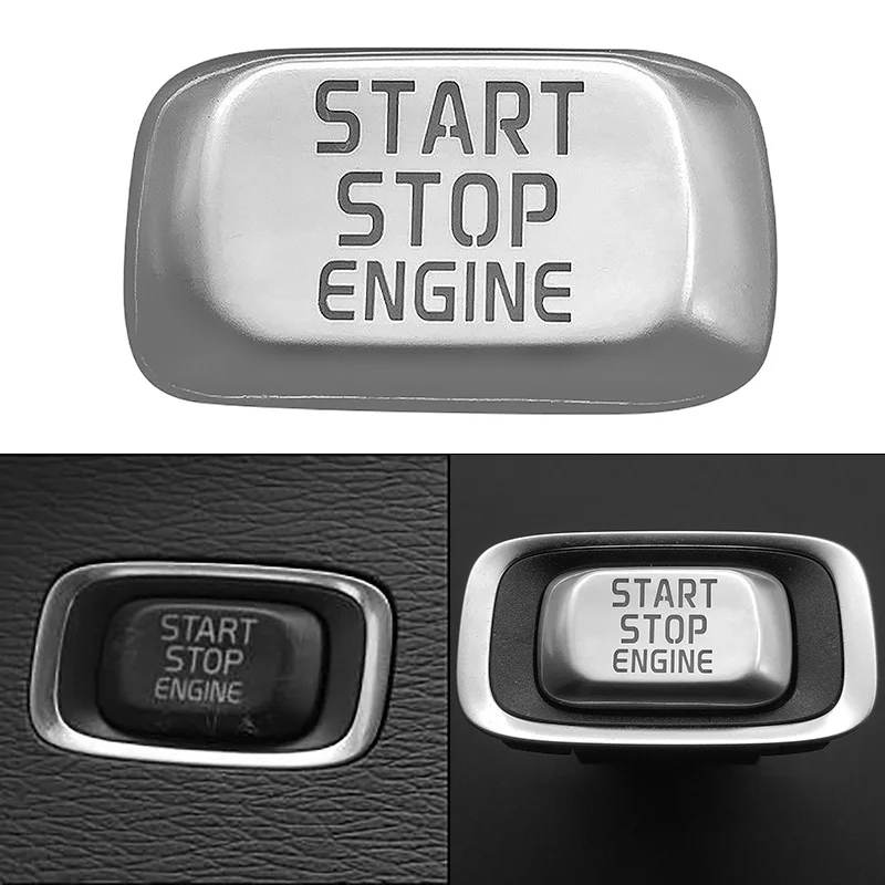 for Volvo V40/V60/XC60 Push to Start Button Sticker Decoration Cover Trim Keyless Go Engine Start Stop Push Button