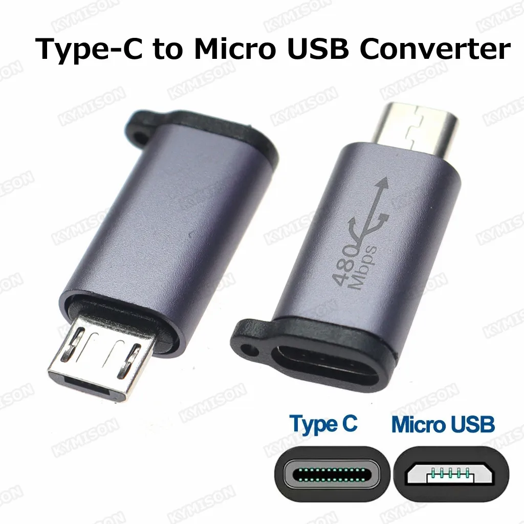 

Переходник с USB Type-C на Micro USB «мама» «папа»