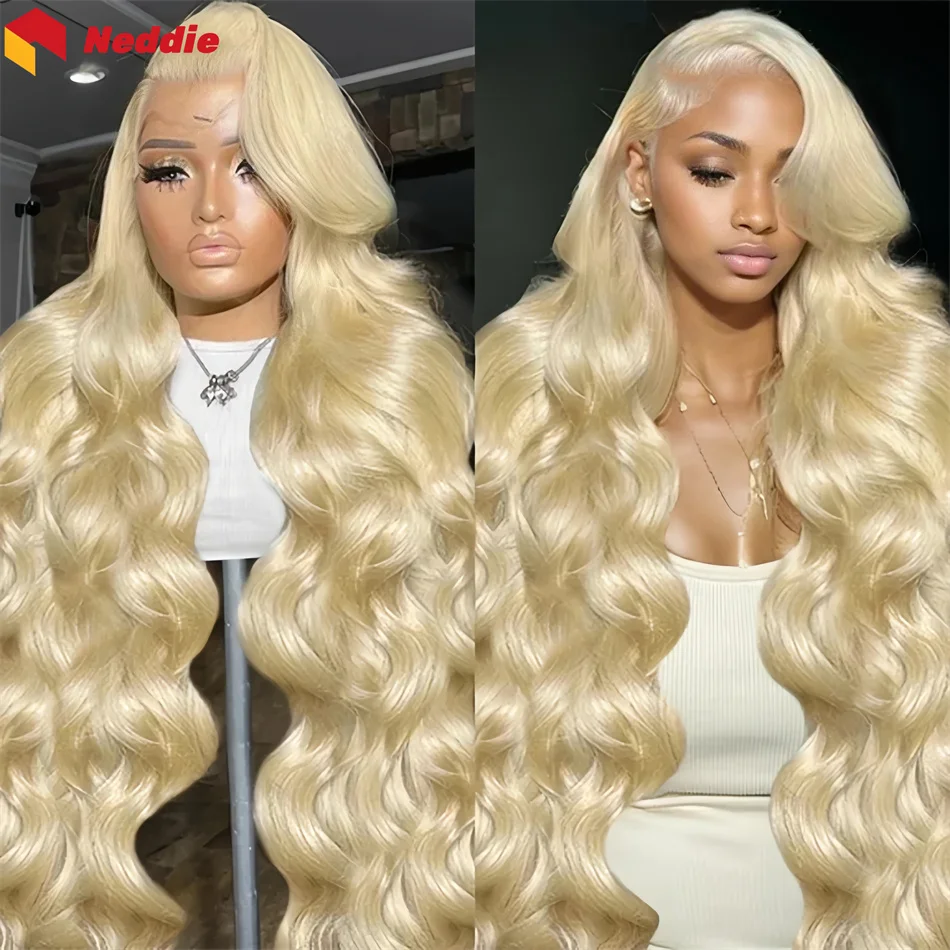 200 Плотность 13x6 Человеческие волосы Кружевные фронтальные парики Объемная волна