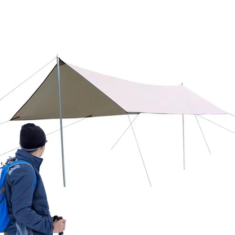Outdoor Canopy Tent Waterproof Camping Tarp Car Awning Outdoor Sunshade Shelter For Backpacking Hiking Camping Beach Picnic