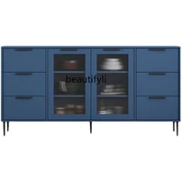 yj nordic simple ultra thin 30cm narrow sideboard cabinet modern light luxury italian tea cabinet locker