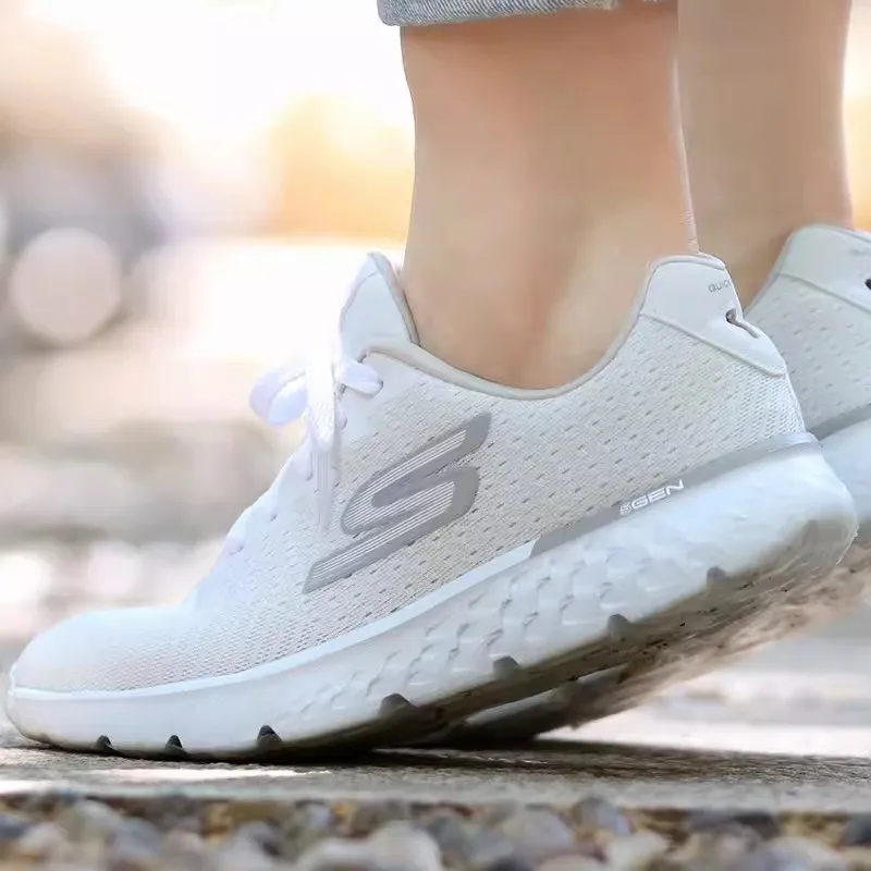 Skechers женские кроссовки летние дышащие сетчатые повседневные белые
