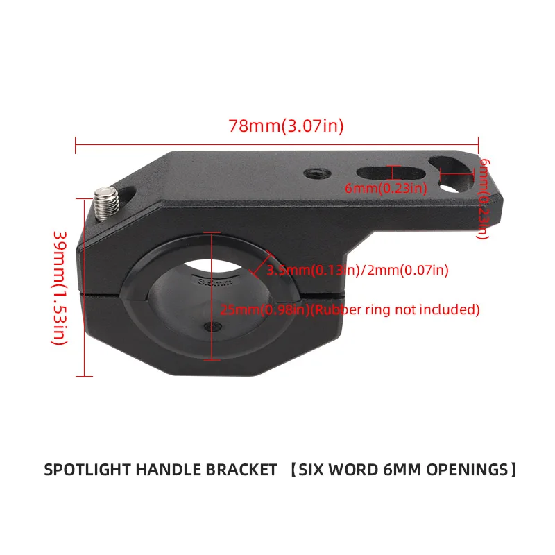 

1 Шт. Универсальный Кронштейн Для Фар Мотоцикла, Монтажный Зажим Для Противотуманных Фар, Аксессуар Для Мотоцикла