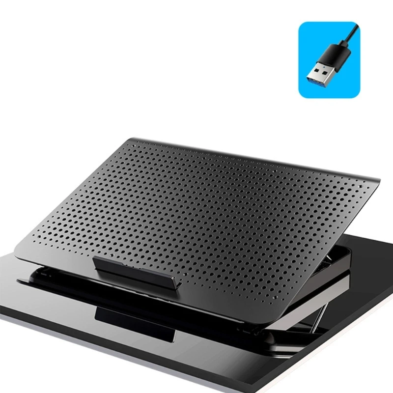 

Cooling Base Laptop Cooling Pad Gaming Laptop Stand Cooler Fan USB Adjustable JIAN