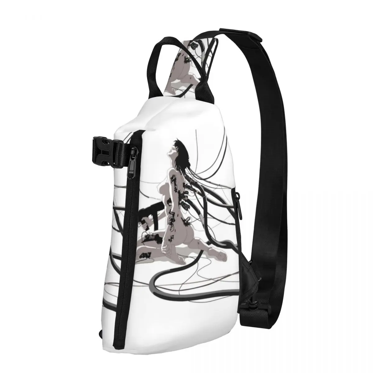 

Girl Akira Ghost In The Shell Shoulder Bags Anime Fun Chest Bag Men Travel Motorcycle Sling Bag High School Print Crossbody Bags