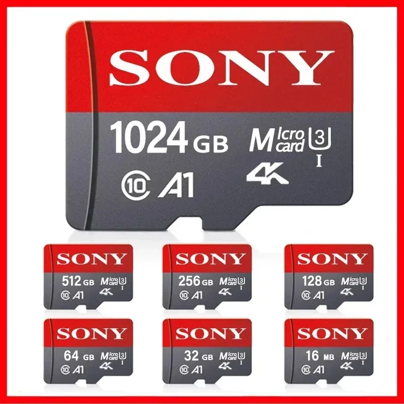 Фото SONY Micro SD TF Card Mini 1TB Карта памяти класса 128 ГБ 256 ГБ Высокоскоростная флэш-память Cartao De Memoria TF Mecard C10 для Xiao Mi №2